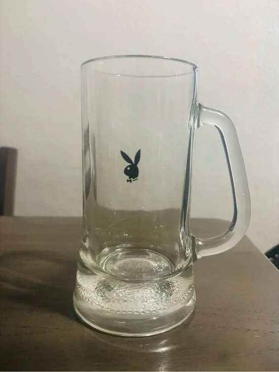 Vintage Playboy Club Beer Mug with Black Logo