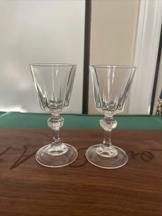 Cristal D'Arques Durand Chantelle Crystal 4 3/8” Cordial Set Of 2