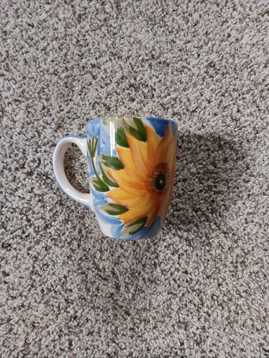 VTG? Del Sol Handpainted Sunflower Mug Coffee Cup Y2k 90sbuttermom