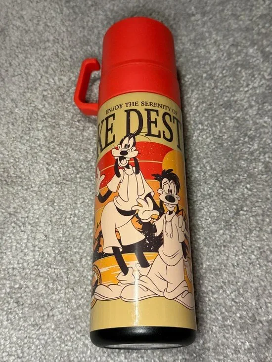 10” Disney A Goofy Movie Lake Destiny Travel Bottle With Mug Lid