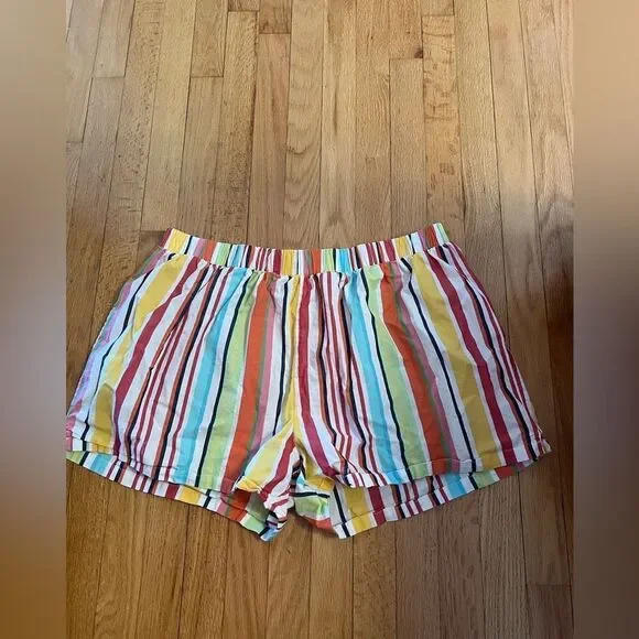 Disney Multicolor Striped Lounge Women's Shorts