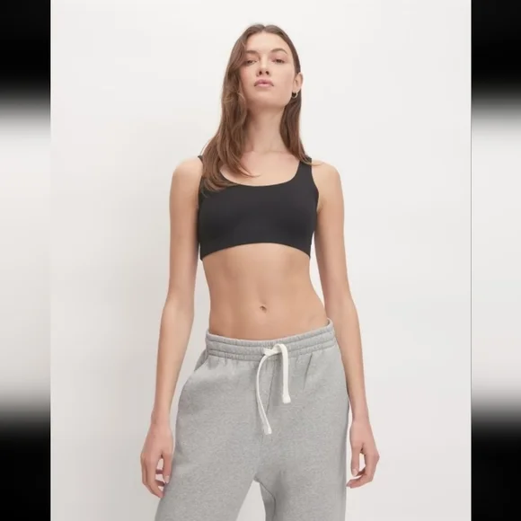 Everlane The Perform Tank Bra in Black•S