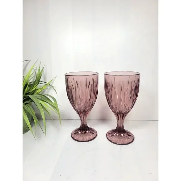 Vintage Noritake Entree Cranberry Ice Tea Water Goblet
