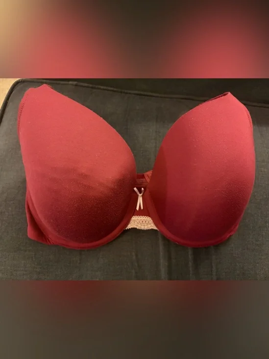 Cacique Burgundy Lightly Lined Full Coverage Bra