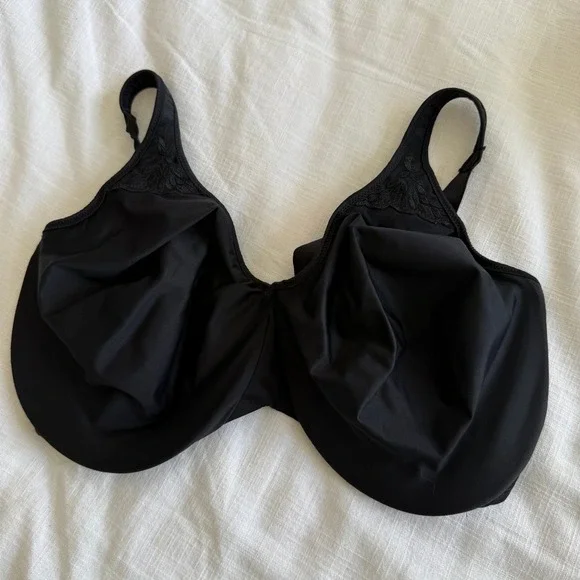 Bali Passion for Comfort Underwire Bra Black 40G 3385 Full Coverage‎ Embroidery