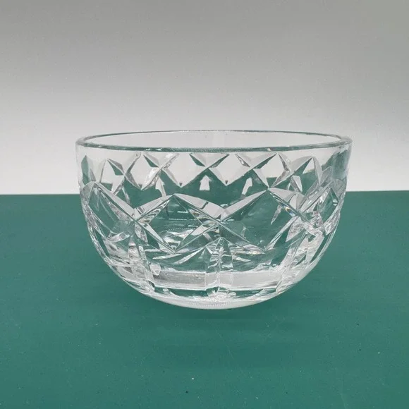Signed Vintage Waterford Crystal Cut Bowl 4.75