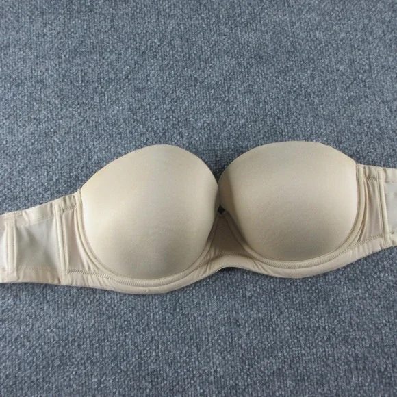 Wacoal Red Carpet Bra Womens 32DDD Beige Strapless T-Shirt Padded Underwire