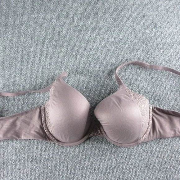 Victoria's Secret Body By Victoria Bra Womens 34D Purple T-Shirt Lightly Lined