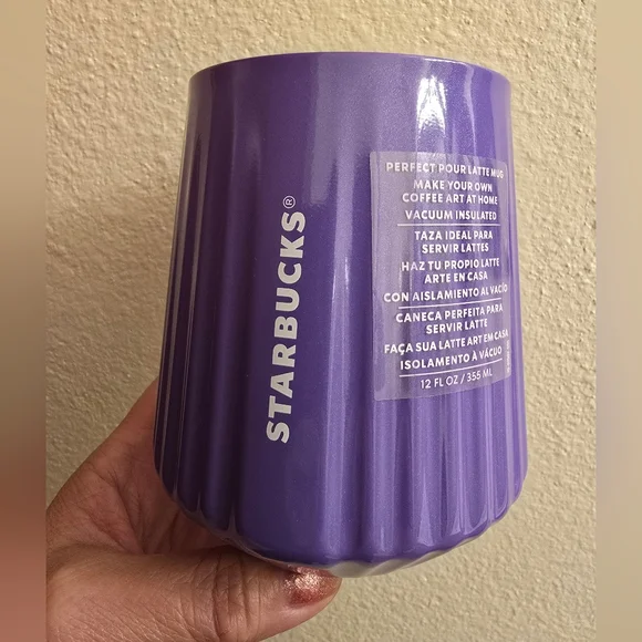 NWT Starbucks Lavender Vacuum Insulated Stainless Steel Latte Mug / Tumbler