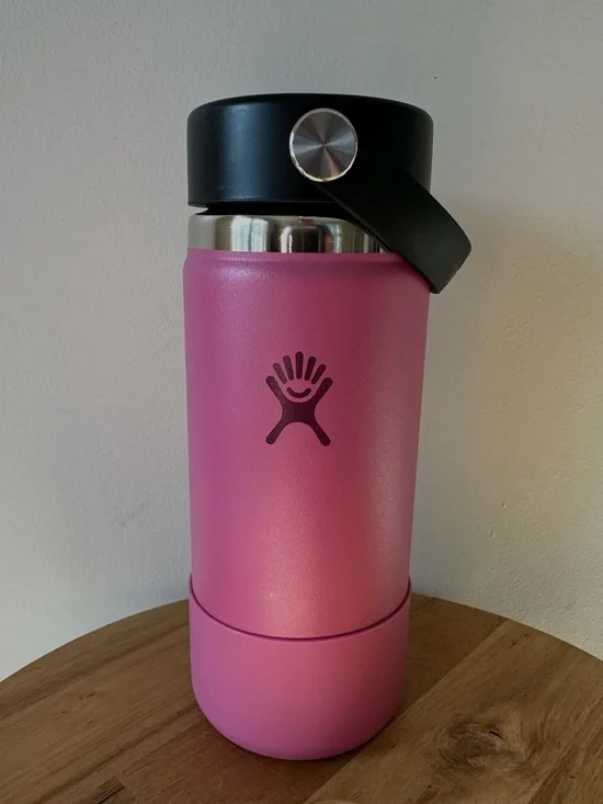 HydroFlask 16oz Wide Mouth Bottle with Flex Cap Lid and Silicone Boot