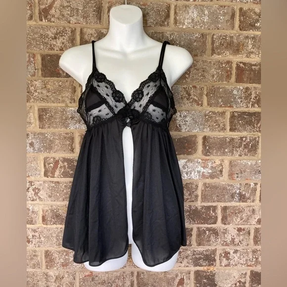 Nighty Vintage 1960’s Nise Stevens Black Sexy Size Small