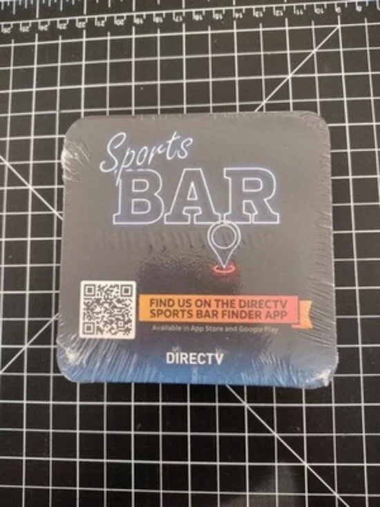 Directv Sports Bar finder Beer bar Coaster - Pack Of 10, NEW