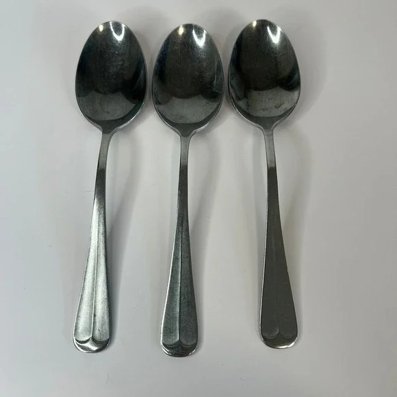 Set of 3 Northland Stainless Korea Dinner Spoons‎ Glossy  7