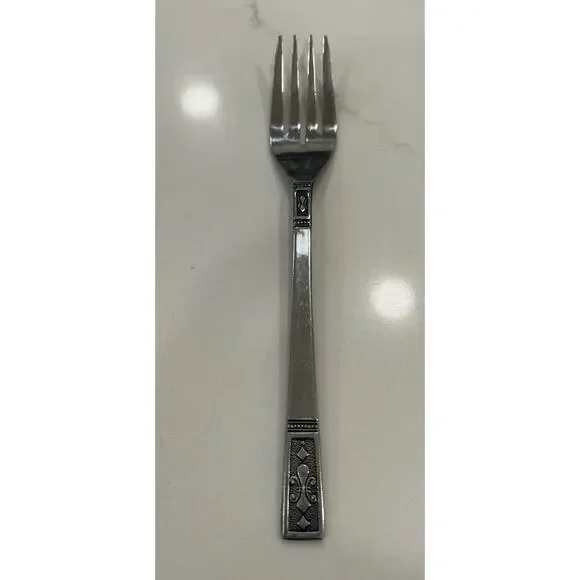 Vtg INTERPUR CORTINA Salad Fork 7” STAINLESS 18/10 FLATWARE MCM JAPAN‎
