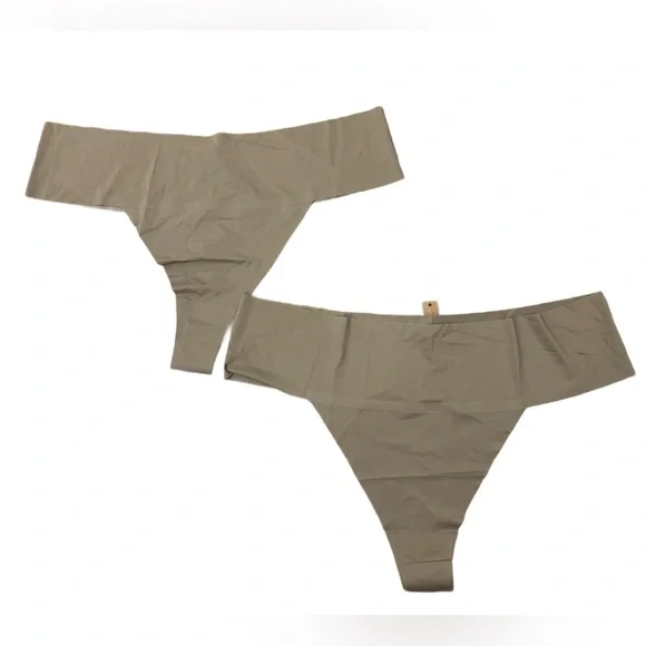 Bundle Of 2 Thongs Skims Size 3X Desert Naked Thong NWT Panty Thong Soft Panties