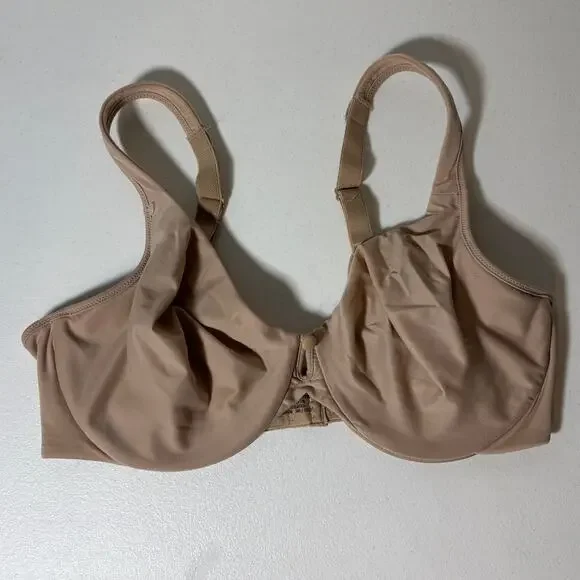 Bali Beauty Size 36D Back Smoothing Full Coverage Underwire Bra Nude Beige B543