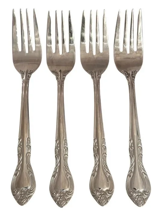 4 RSVP 18/10 RETIRED 2007 Flatware Sophie Salad Fork Vintage Replacements