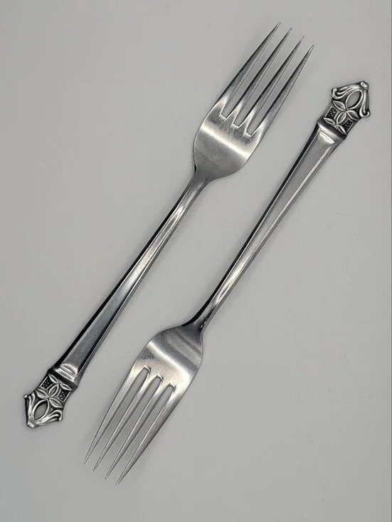 Ekco Eterna Padua Custom Stainless Japan Dinner Forks - Set of 2 |  1 of 3 | MCM