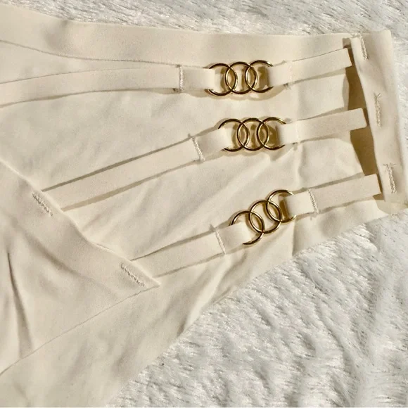 NEW Set of two different styles Bikini Bottom Gold Ring&Classic Strip Hipster