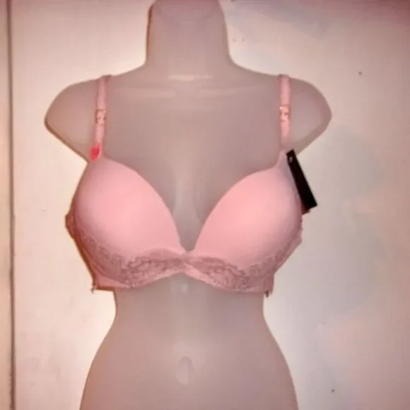 Youmita Misty Rose Lace Soft Cup Demi 36C Bra NWT