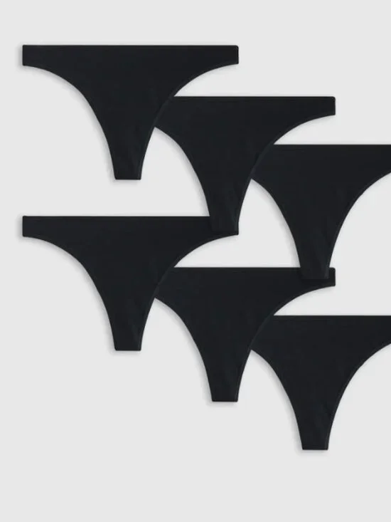 Organic Cotton Thong (6-pack)