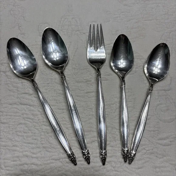 1965 GARLAND 1847 Rogers Bros IS Fork Spoon Lot Silver Plate Flatware