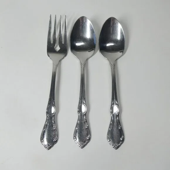 Oneida Whittier Vintage 1987 3pc Flatware Lot Stainless