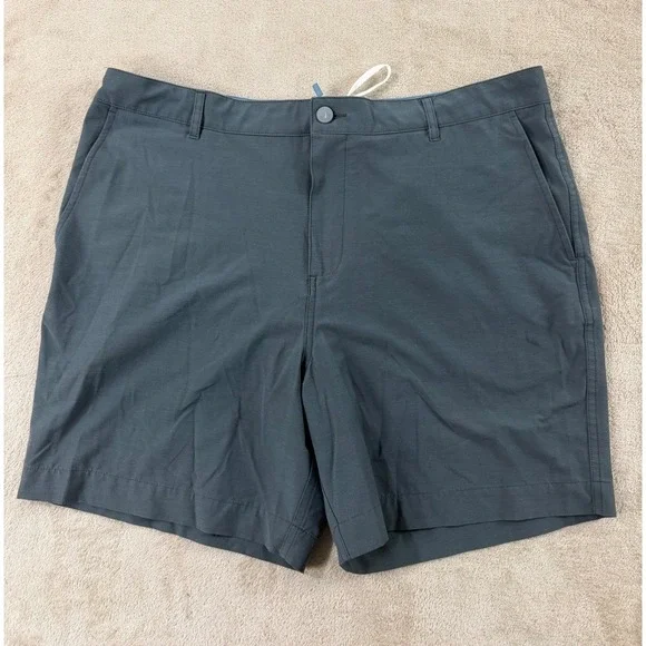 Faherty All Day Shorts Mens Size 38(40) Charcoal Gray Stretch Hybrid Performance