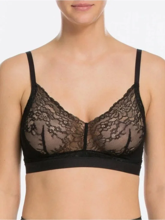 SPANX Women's Spotlight on Lace Bralette Black Size 2X