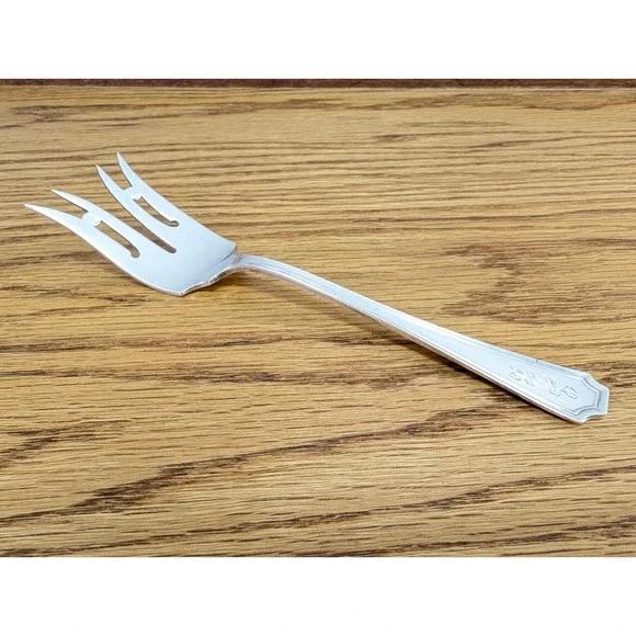 Durgin Gorham Fairfax Sterling Silver Serving Fork Monogram HML 1910 6 Inch 30g