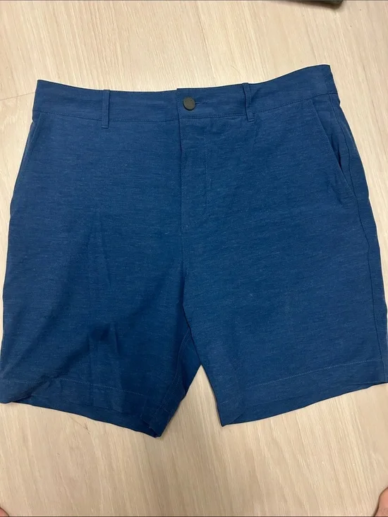Faherty Deep Navy Flat-Front Stretch Shorts