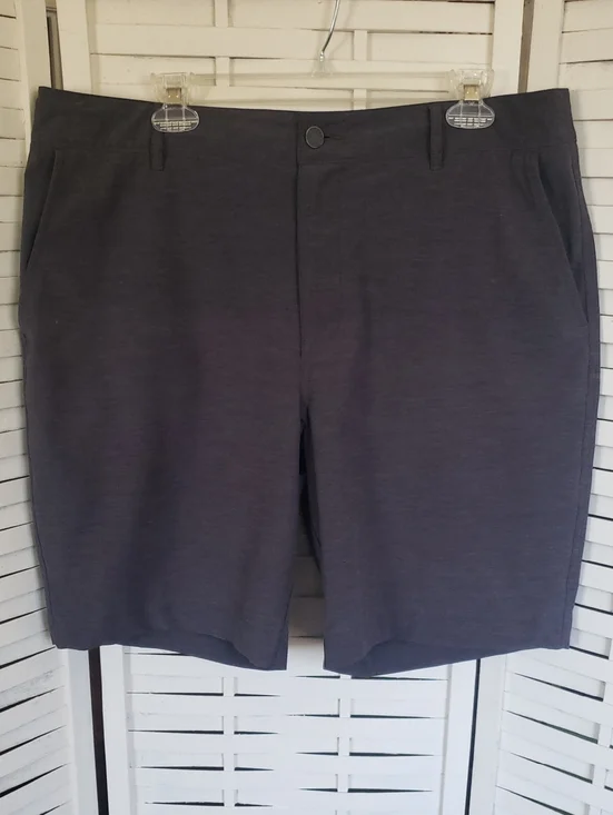 Faherty Men's Casual Dark Gray Stretch Shorts Size 36