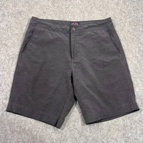 Faherty Brand Charcoal Gray All Day Stretch Performance Shorts Men's Size 30
