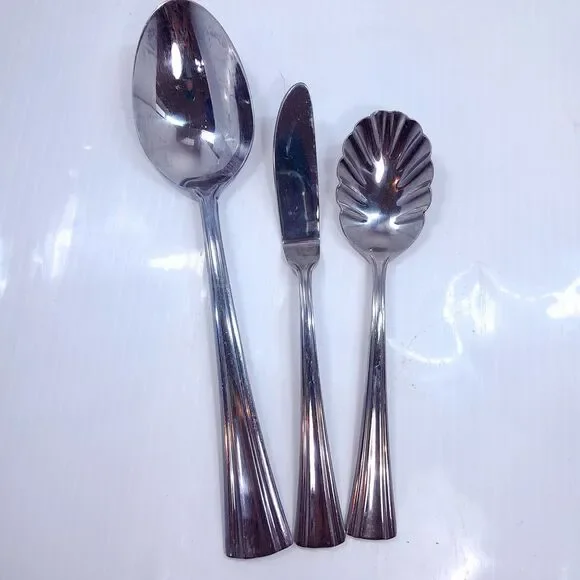 Reed & Barton Brookshire sugar shell spoon solid serving master butter knife