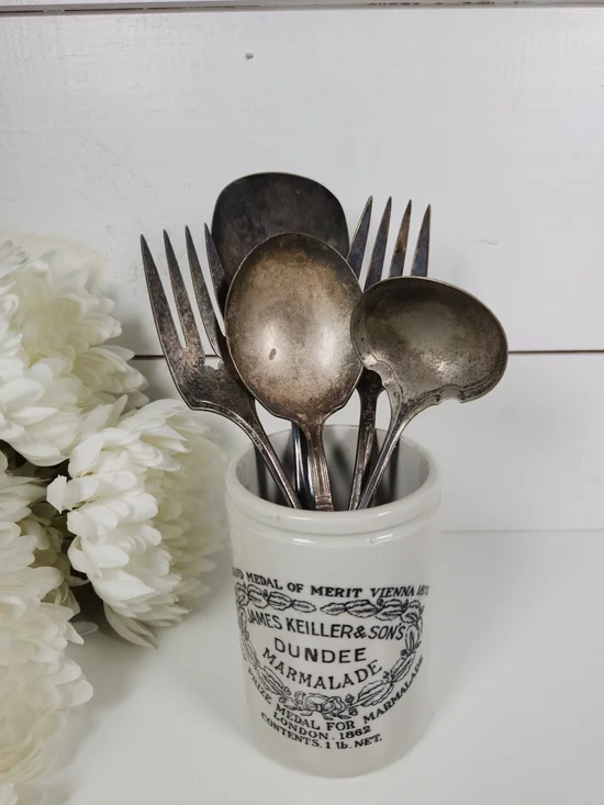 Vintage Silver Plated Serving Utensils Assorted Lot of 5 | Patina | Shabby Chic