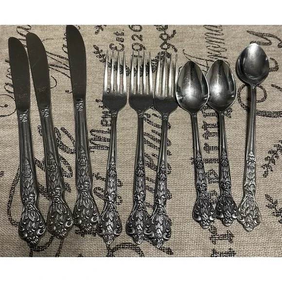 Versailles By MSI Vintage Stainless Steel Flatware 9 Pieces Made In Japan