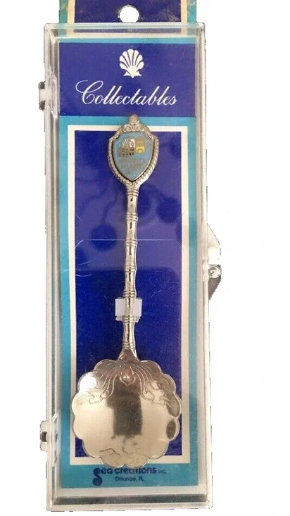 Vintage Collectors Spoon New Harrah's Atlantic City Sea Creations 4.5