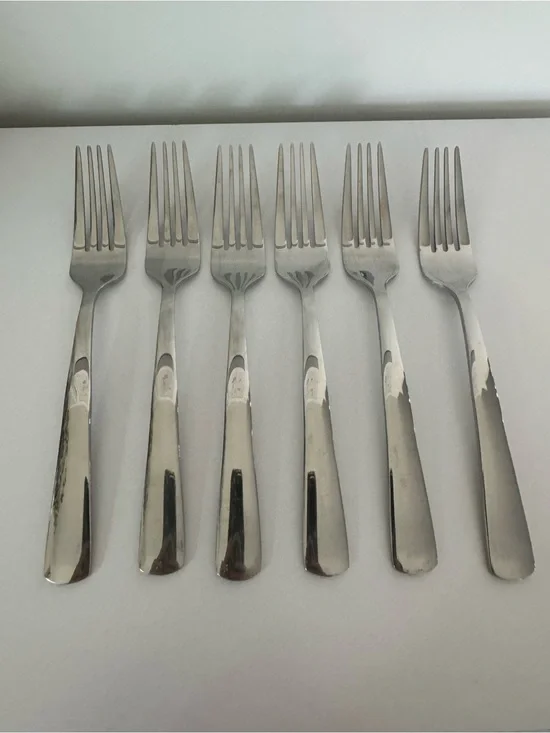 Set of 6 ONEIDA Dinner Forks Apitude Pattern Stainless Steel
