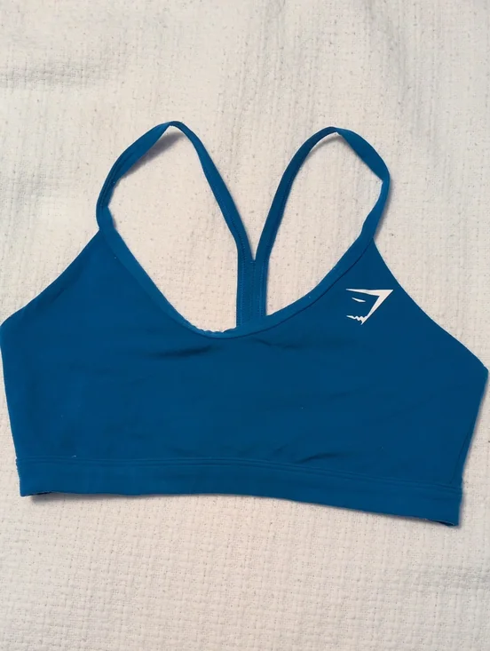 Gymshark Teal Blue Strappy Women's Sports Bra
