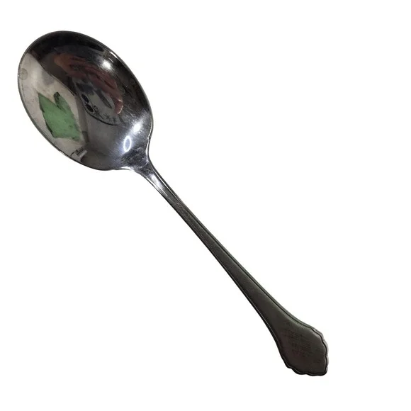 Sugar‎ Spoon Oneida Wm A Rogers Deluxe Stainless Spoon Summer Mist Autumn Glow