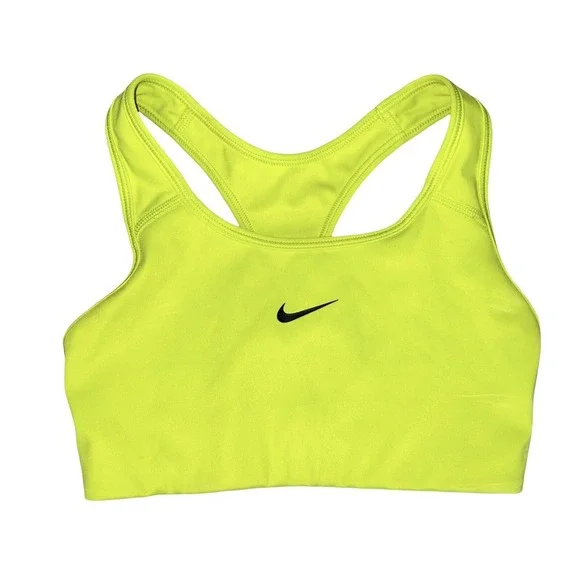 Nike Womens Dri Fit Green Round Neck Racerback Pullover Sports Bra Size XS