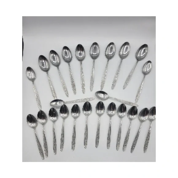 Stanley Roberts Florentine Rose stainless steel 16 tsp‎ 8 tbsp (24)