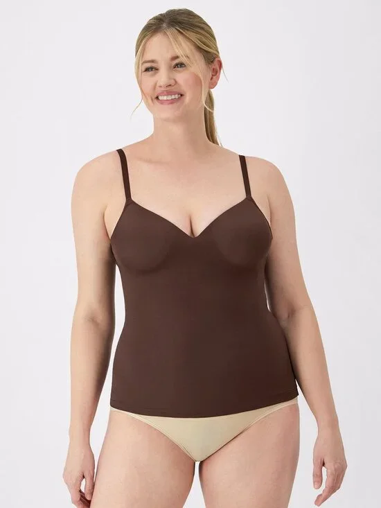 #2189 Maidenform Firm Control Shapewear Tummy Shaping Wireless Foam Cami S130