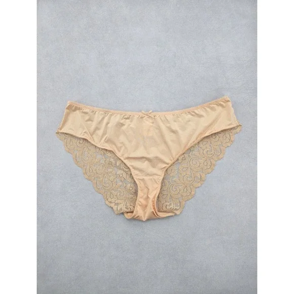 Lace Cottage Cream Whimsy Fairy Underwear Briefs Cheeky Panties Plus 16