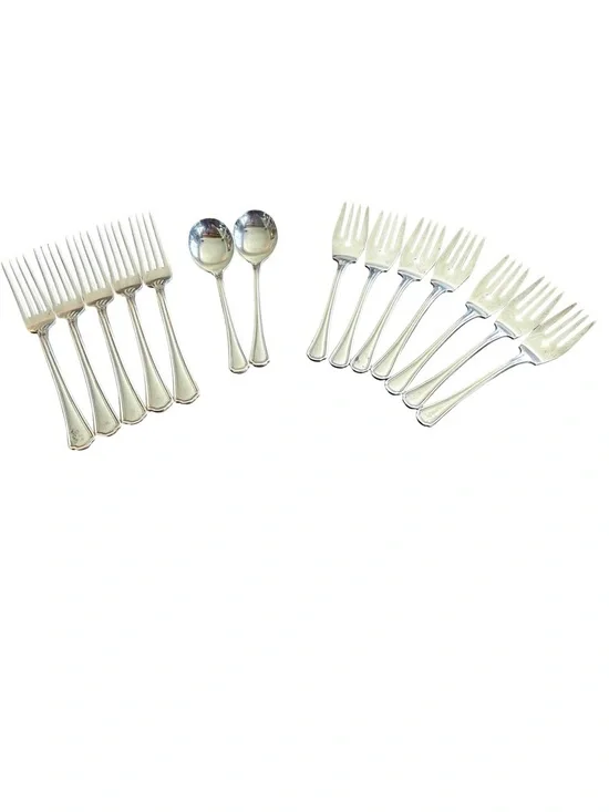 Reed & Barton Arlington Newton Silverplate Flatware Set 17pc
