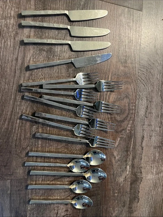 Godinger Silver Stainless Steel Flatware Set - Polished Silver Finish 17