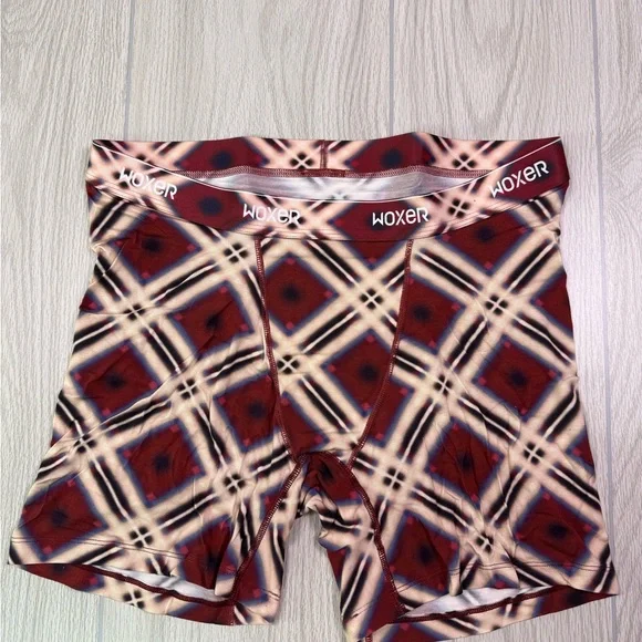 Woxer‎ Women’s Nutcracker Plaid Stretch Boxer Briefs