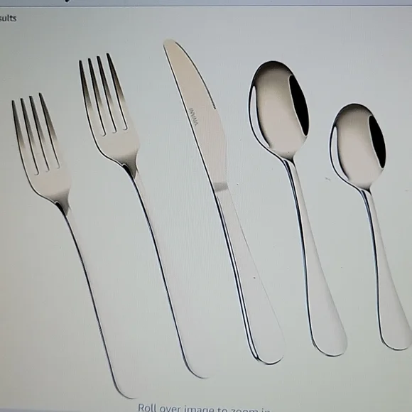 Vivani Champagne Gold 20 pc silverware set for 4 stainless steel flatware New…