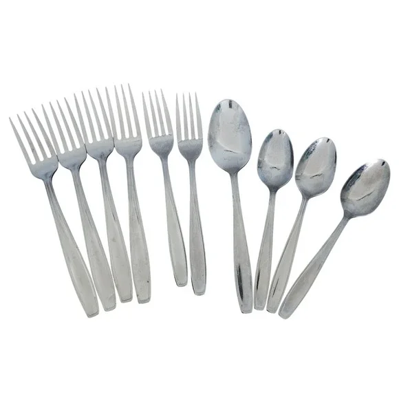 Oneida Oneidacraft Flatware Vallarta Pattern Silver Stainless Steel Nordic MCM