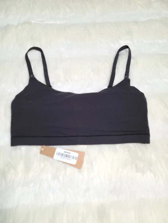 SKIMS Maternity Fits Everybody Pumping Scoop Bralette Black Onyx XL NEW
